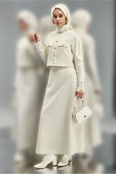 Alvina Σετ Tweed 45140 - Σετ με φούστα