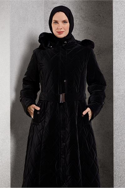 Alvina Palton model 90517 cu glugă