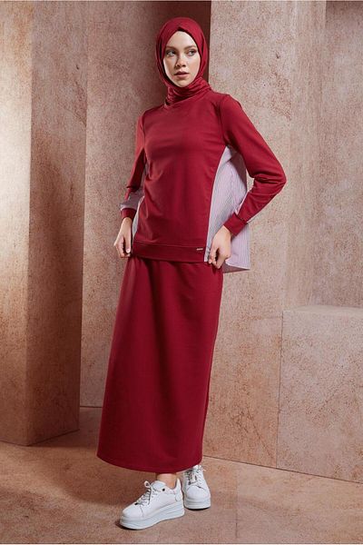 Alvina Σετ φόρμας 44746 Model ριγέ φούστα