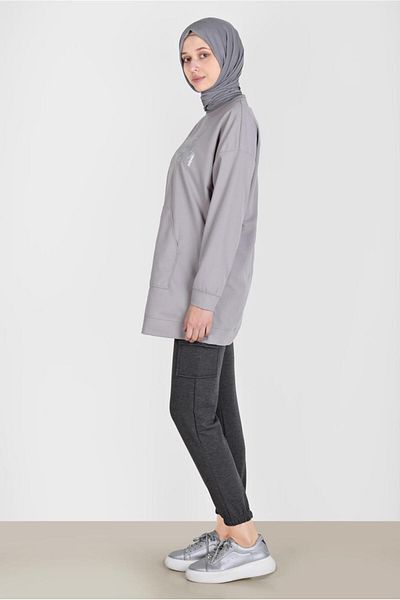 Alvina 42740 Model Printed Tracksuit Tunic