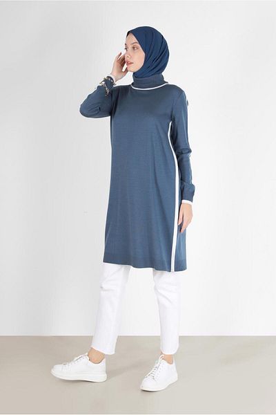 Alvina STRIP DETAILED KNITWEAR TUNIC 42009