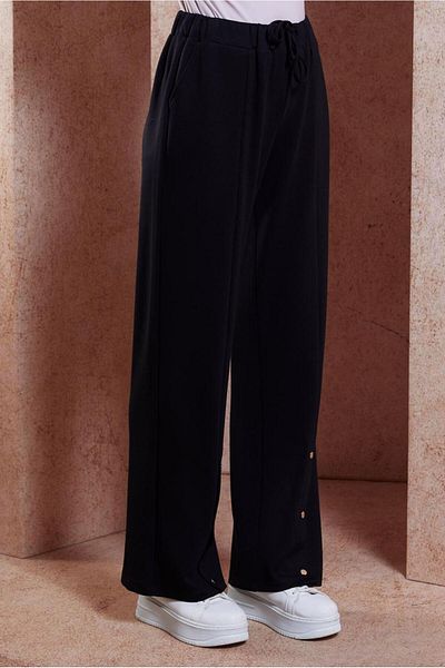 Alvina Knitted Trousers 70701 - Snap Detail