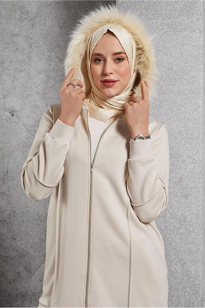 Alvina Fur Detailed Trousers Suit 45217