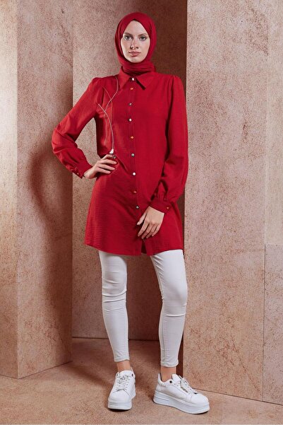 Alvina تونيك حجاب مزين بشراشيب - 44591