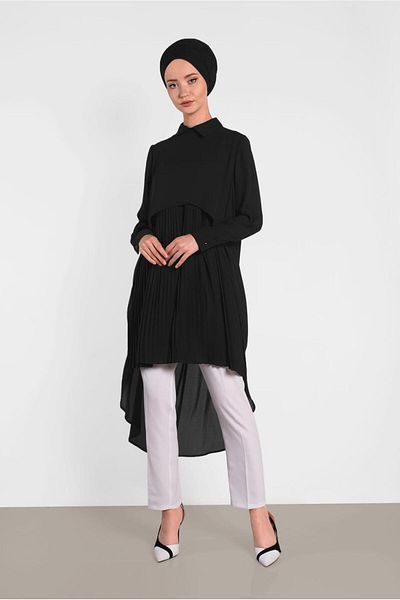 Alvina Pleated Chiffon Tunic 4474