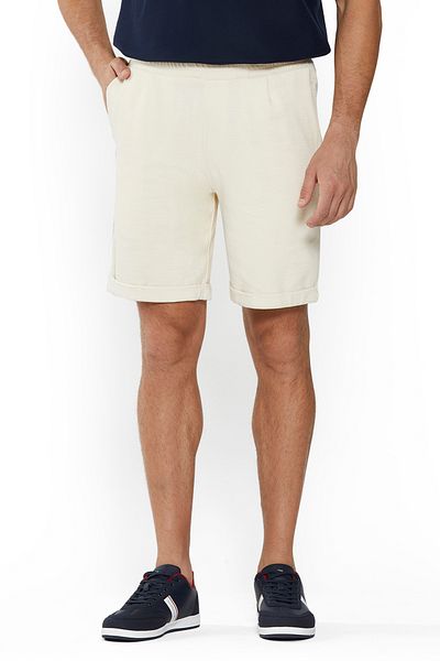 Nautica Men's Beige Cotton Shorts for Effortless Style & Comfort – Perfect for Everyday Casual Wear