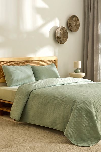 Kaşmir Home طقم مفرش سرير مزدوج من تيا سيج