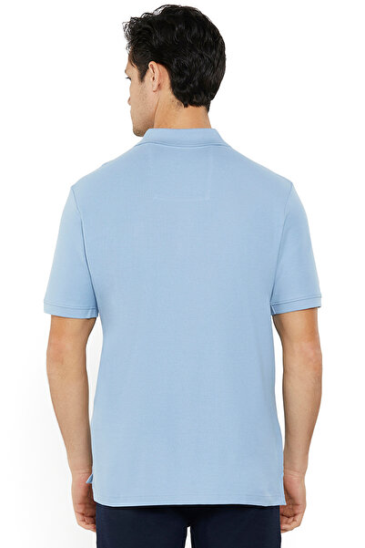 Nautica Classic Men's 100% Cotton Anchor Blue Polo Shirt – Stylish, and Comfortable for Everyday Wear!