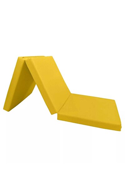 Comfy مرتبة طبية صلبة قابلة للطي 180 × 90 × 7 سم - أصفر