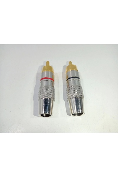 YSN SOUNDS Rca Konnektör 2 Adet - Erkek Rca Jak - Rca Fiş Erkek -2 Adet - Rca Tos Fiş