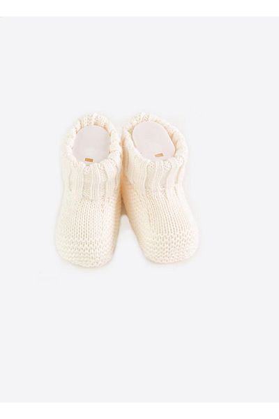 kitikate Organic Knitwear -Natural Booties