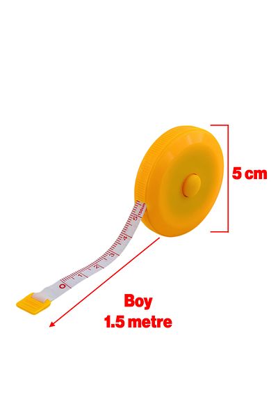 Badem10 150 cm Measuring Tape Reel Measurement Tailor and Dietitian Belt