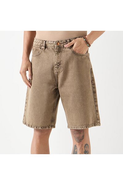 FAV Relaxed Fit Denim Shorts with Pockets