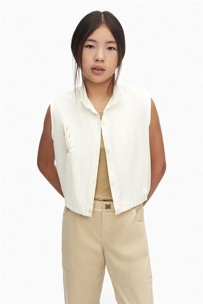 nk kids Girl's Naturally Vest Ecru 38334