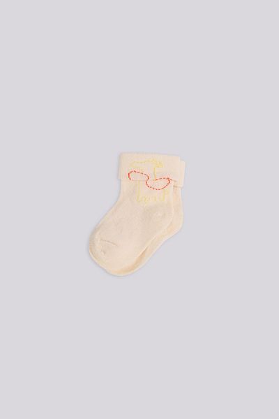 Layette Bg Store Baby Boy Ecru Socks