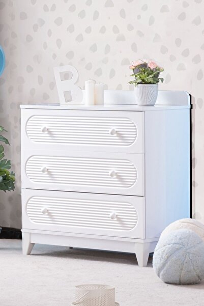 Setay Şifonyer, Perla 3 Çekmeceli Şifonyer - Beyaz
