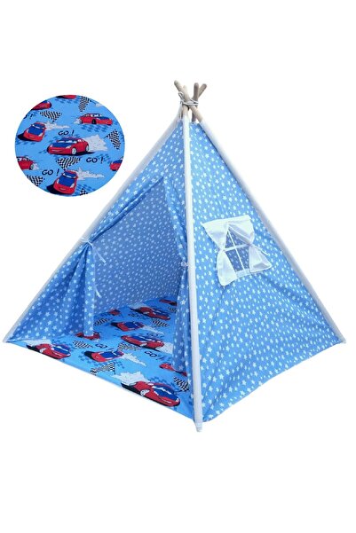 Neşeli Sepet Doğal Pamuk Çocuk Oyun Çadırı Kızılderili Çadırı