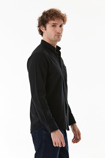 Fulla Moda Βασικό πουκάμισο με μία τσέπη