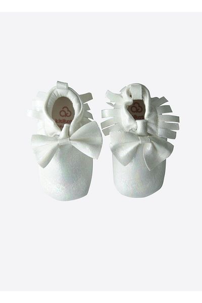 kitikate Erika Booties White