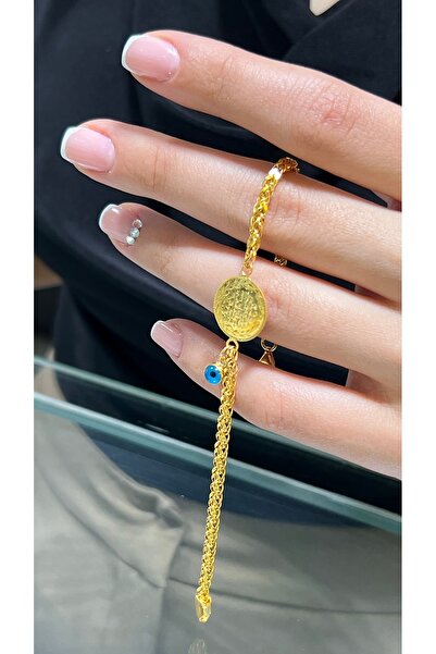 kuyumcu nurettin 6 gr Süzme Burgu Halat Çeyrek Reşat Künye Bileklik 2 mm 22 A...