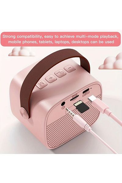 FlashHawk Portable Karaoke Speaker Kits,Mini Wireless Karaoke Speakers with 2 Pack Wireless Microphone