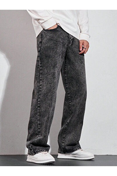 WKM Чоловічі джинси баггі-фіт з кислотним пранням