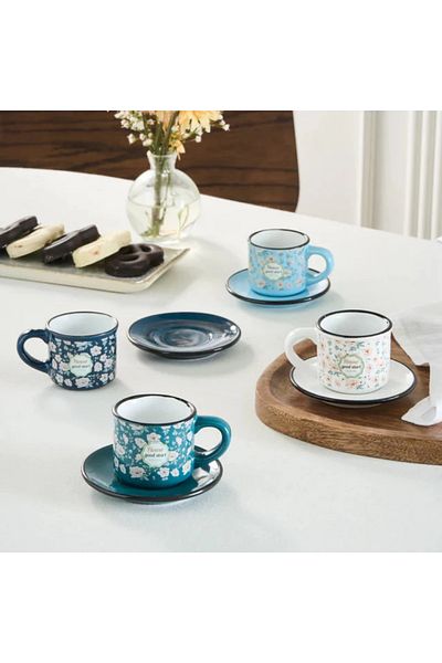 Karaca Monet Espressotassen-Set für 4 Personen 60 ml, 8-teilig