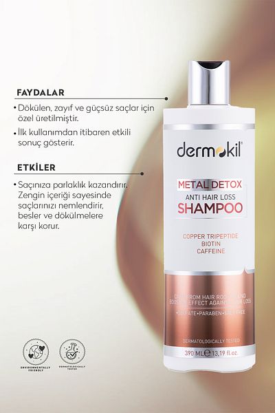 Dermokil Metal Detox Anti-Spill Shampoo 390 ml