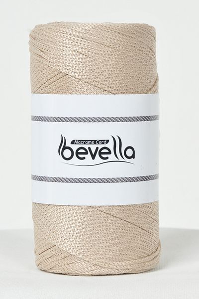 Bevella Macrame Cord 2 mm - 200 gr Polyethylene Turtle Fat Dark White Κλωστή και νήμα τσάντας