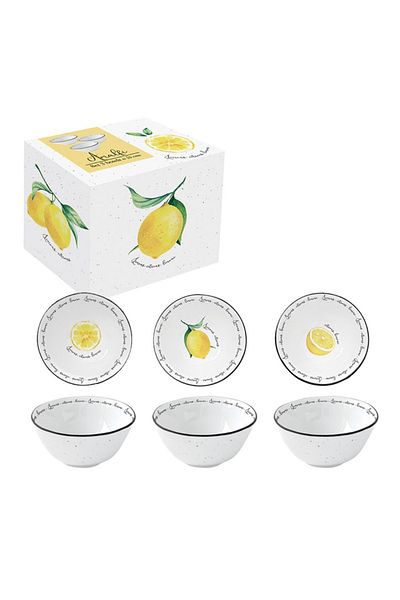 DR EASY LİFE Set of 3 porcelain bowls 10cm Amalfi