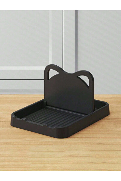 Choice حامل غطاء وعاء متعدد الوظائف أسود قطعة واحدة ونصف، حامل غطاء وعاء، رف،...