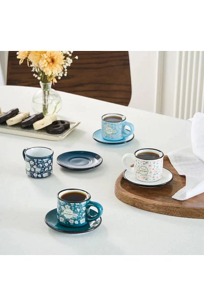 Karaca Monet Espressotassen-Set für 4 Personen 60 ml, 8-teilig