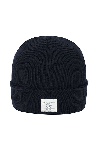 SCHIETWETTER Beanie Mütze "robbe", Strickmütze, Rippmuster, Breite Krempe, Wintermütze, Elastisch, U