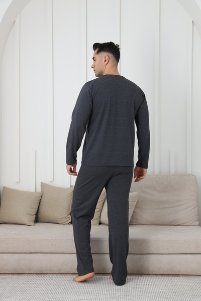 FAMES PİJAMA Чоловічий довгий рукавний піжамний комплект
