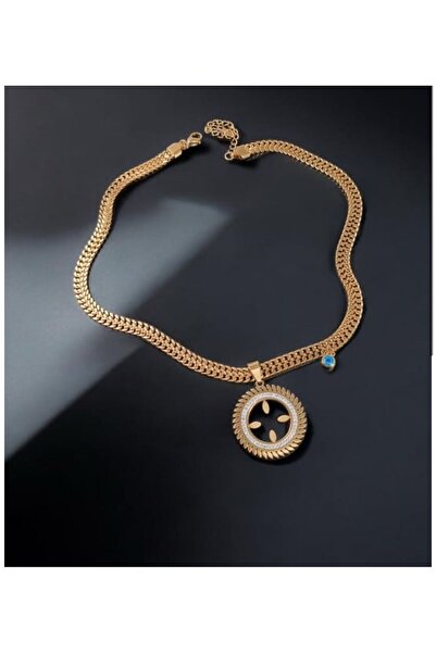 Leon Bujiteri Çeyrek Koymalık Lüx Çelik Kolye