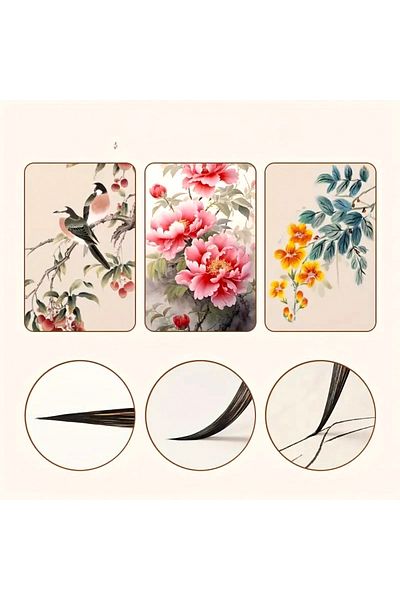 Sanathobi Release Brush Set, Porcelain, Ceramics, Gilding, Miniature, Flower Painting, Painting 11 Pcs-Set