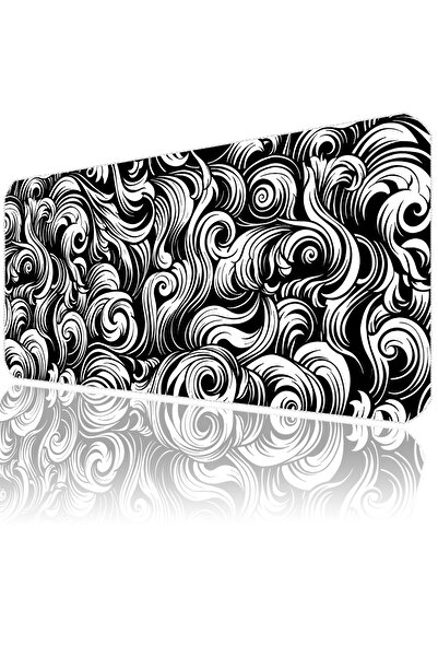 ilyuka Gaming Mousepad 90x40cm XXL Büyük Boy Kaymaz Taban MP369040 Black And ...
