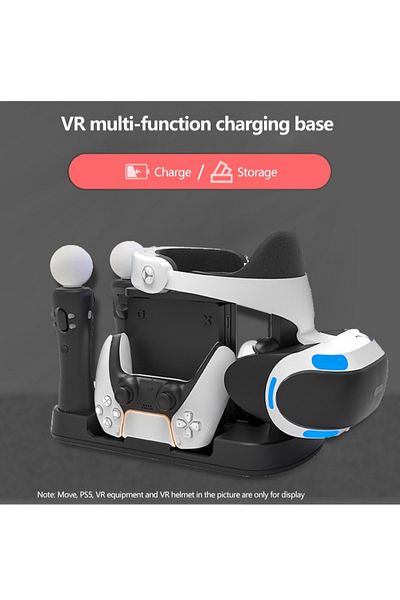 iplay PSVR Charging Stand with PS5 Controller Charging Station for Displaying PS VR Headset