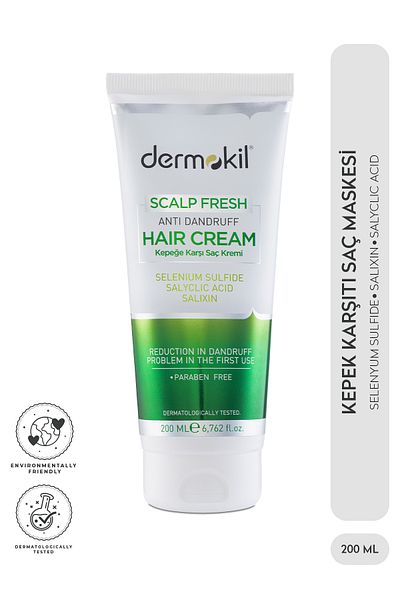 Dermokil Scalp Fresh Effective Hair Care Cream Against Dandruff 200 ml