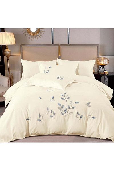 Comfy Dream 6 Pc Embroidery Cotton Comfy Comforter Set With Fiber Filling 12
