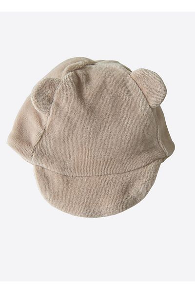 kitikate Beige Velvet Hat