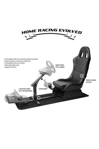 FlashHawk Racing Seat Gaming Chair Steering Wheel Stand for Logitech G29 Thrustmaster Xbox Playstation PS4
