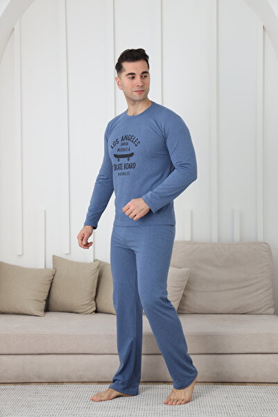 FAMES PİJAMA ERKEK UZUN KOL PENYE PİJAMA TAKIMI