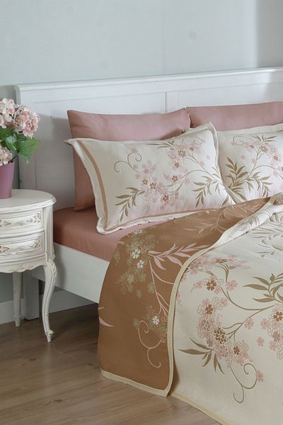 NEEA HOME Clara 260X260 cm Beige Natural Approximation Set Daily Turquoise Four Diagonals to Be Shot Outwards
