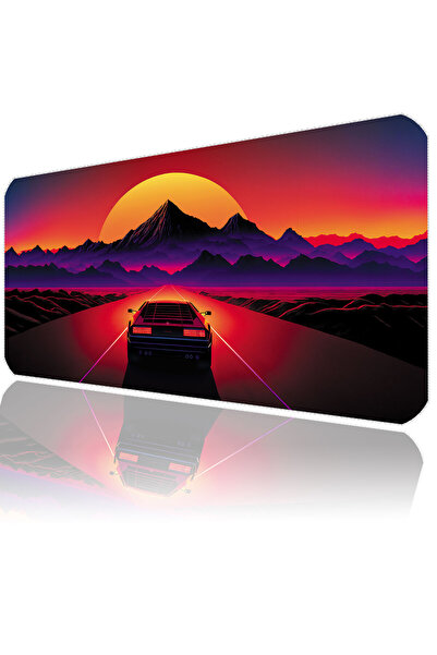ilyuka Gaming Mousepad 90x40cm XXL Büyük Boy Dikişli Kenar Kaymaz Taban MP489...