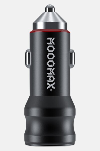 MOOGMAX شاحن كابل مايكرو فابريك MX-010، أسود
