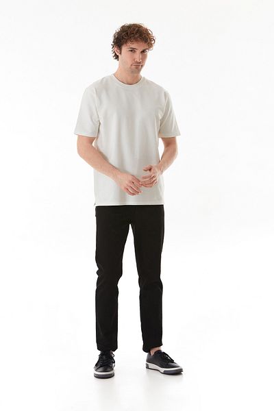 Fulla Moda Basic Stand Collar T-Shirt