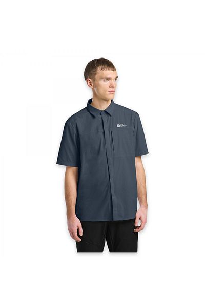 Jack Wolfskin 1404071 Мъжка риза Vandra S/S M, тъмносиня