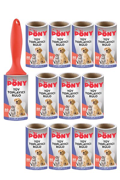 Pony Lint Collector Apparatus + 12 Spare Rolls