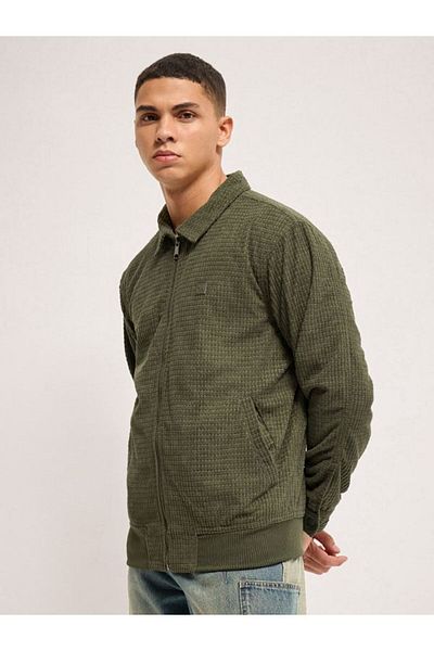 The Bear House Men's Polyester Jacket Lightweight, Water-Resistant & Stylish for All-Season Wear